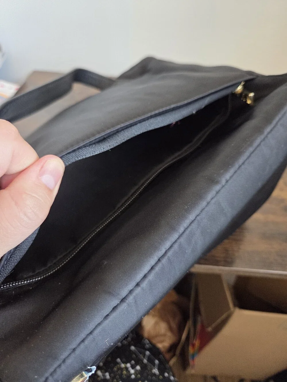 Nomad Lane Origami Tote Bag Travel Nylon Under Seat Carryon Jet Set Black Laptop